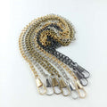 Deepeel AL011 100/120cm Thin Bag Chains Accessories for Bag Iron Chain With Hook Buckles