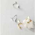 Cute Heart Shaped Earings Gold Plated 925 Sterling Silver Studs Earrings Fashion Jewelry for Women