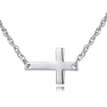 Hot Selling Silver Prayer Cross Pendant Chain Necklace