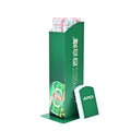APEX Custom Logo Advertising Metal+PVC Floor Standing Beverage Beer Can Display Rack for Supermarket Convenience Store Use