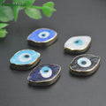 Fashion Jewelry Making Suppliers Copper Multi Color Enamel Devil Eye Spacer  Loose Beads for Bracelet Necklace