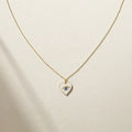 LOZRUNVE 925 Sterling Silver Custom Jewelry Enamel Heart Blue Sapphire Evil Eye Pendant Necklace