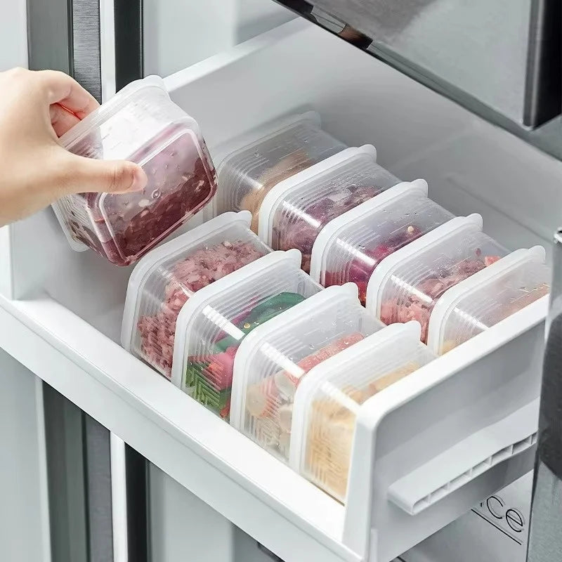 Refrigerator Fruit  Meat Compartment Container Lunch Box Airtight Cold Cuts Storage Containers Plastic Food Storage Containers