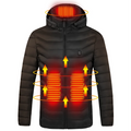 OEM Winter Men Warm Coat Outdoor Jacket Rechargeable Hooded Heated Jacket Heating Jacket