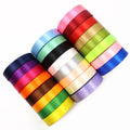 22m 25Yards/Roll 2cm Wide Satin Ribbons for Wedding Christmas Birthday Party Decoration