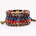 New Fashion Beaded Bracelet 8mm Gemstone Amethyst Quartz Agate Natural Stone Bracelet with Custom Logo for Woman Men