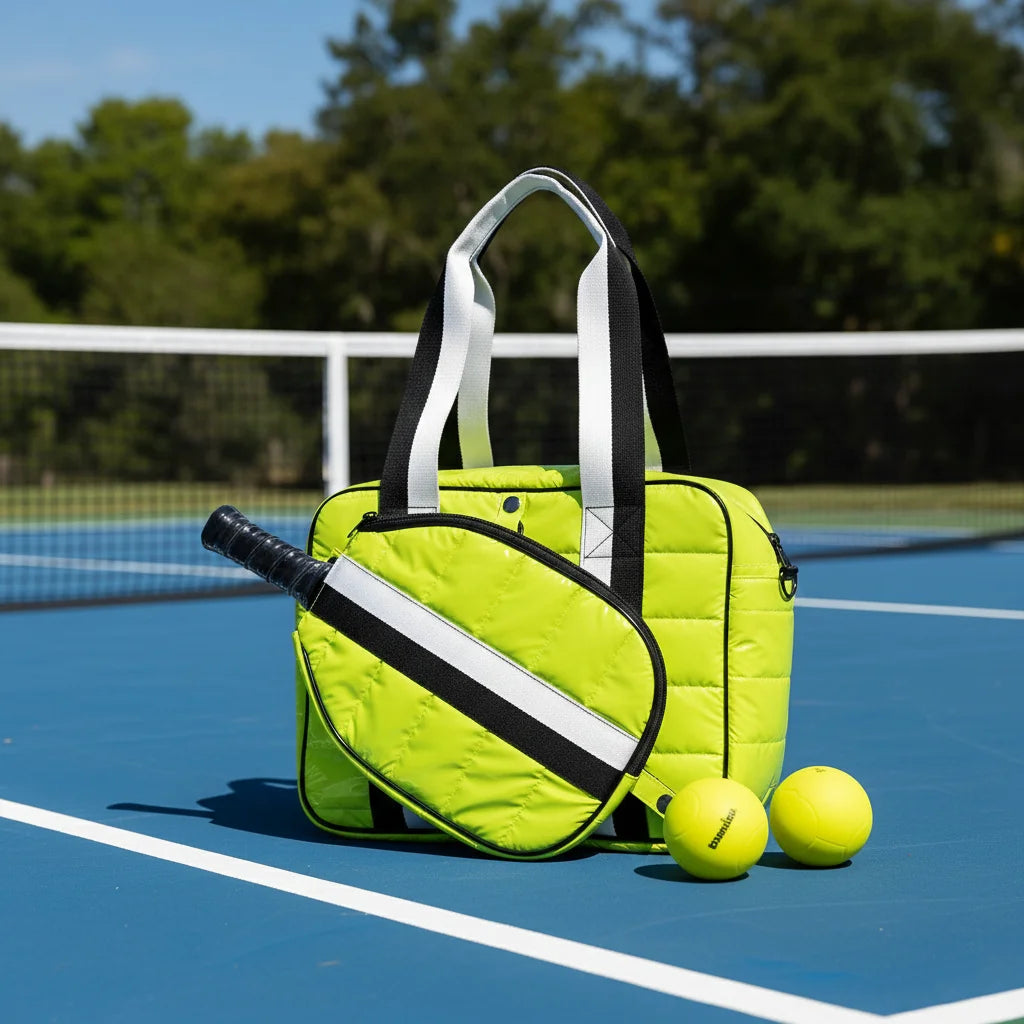 Custom Logo Waterproof Outdoor Pickleball Racket Duffle Tote Bag with Mesh Pocket Pickleball Equipments