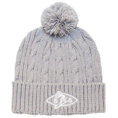 Wholesale OEM Custom Knit Hat 100% Acrylic Cap Embroidered Letter Striped Raised Rubber Print Adults Unisex Winter Fashion