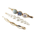 MIO Newest Bridal Fashion Style Pearl Hair Pin Hair Accessories for Wedding Pearl Hair Clip Hairgrips Metal Pin Set