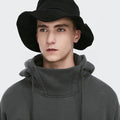 INFLATION Wholesale Black Plain Classic Hoodies Thick Fleece Lined Unisex Hip Hop Casual Oversized Men Hoodie
