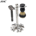 JDK 1PC Barber  Stainless Steel Shaving Brush Stand Synthetic Hair Beard Brush Holder