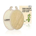 Custom Logo Natural Loofah Sponge Exfoliating Bath Sponge Made From Organic Bath Luffa Sponge for Women and Men