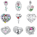 Winter New Arrival 925 Sterling Silver Dazzling Zircon Bead Dreamcatcher Colorful CZ Charm Silver 925 Original Bracelet Jewelry