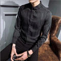 Wholesale Fashion Men's Men's Long Sleeve Plaid Shirt