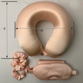 Anti Wrinkle 100% Real Silk Pain Relief Pillow Airplane Neck Pillow for Travel