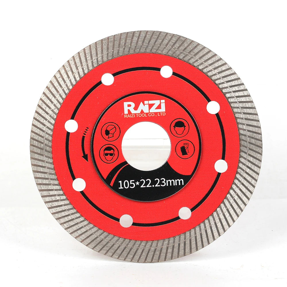 Raizi Hot Sales Ultra Compact Surface 110mm Sintered Porcelain Diamond Saw Blade Use for Dekton Tile SapienStone Cutting