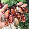 Wholesale Natural Lace Carnelian Stone Healing Stones Crystals Necklace Pendant for Gift
