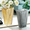 Pyramid Glass Vase with Light Luxury and Simple Decoration Thickened Dry Flower Hydroponics