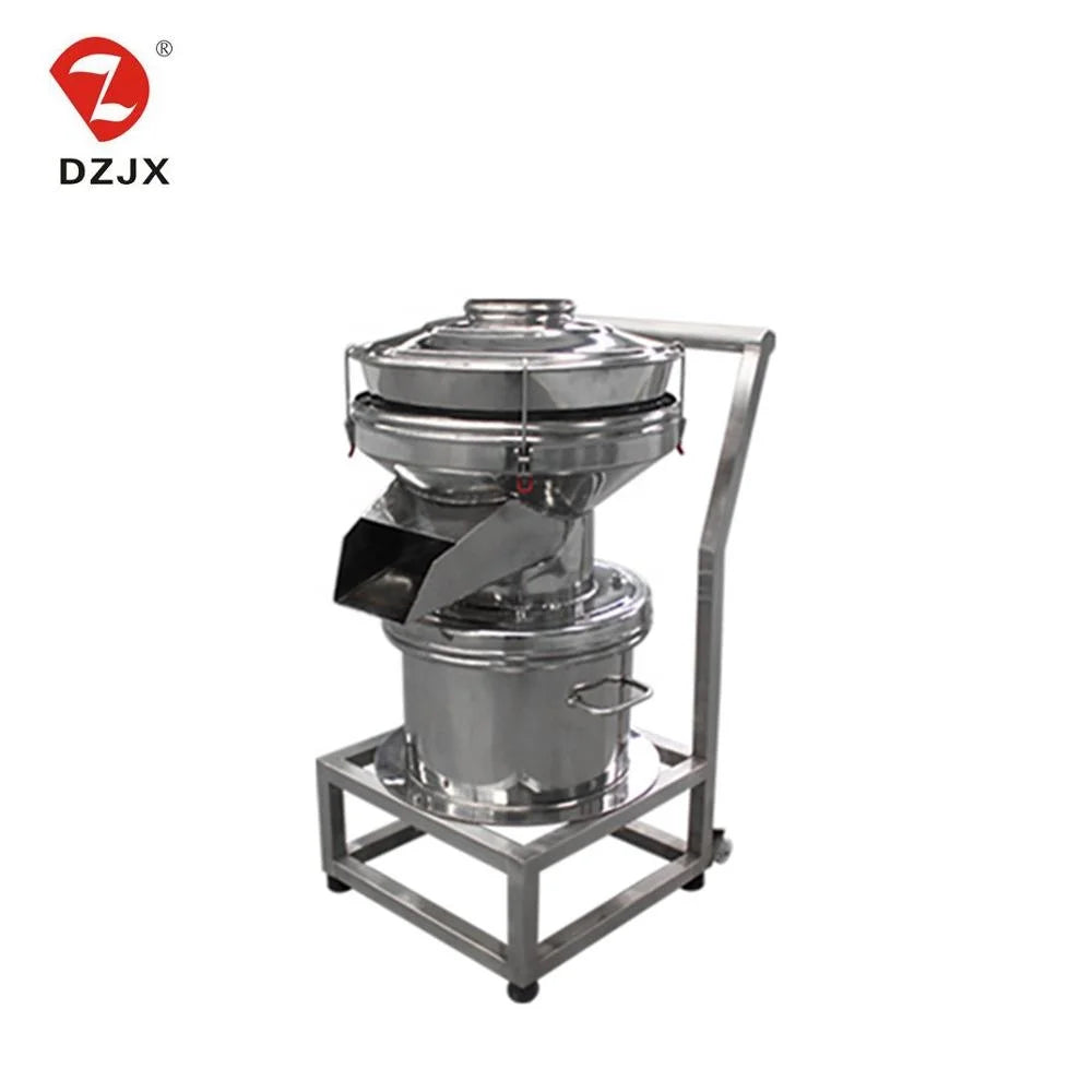 DZJX  Automatic Mobile 450 Soy Milk Filtration Liquid Shaker Vibrating Screen Sieving Filter Strain Sieve Machine 60Cm