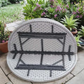 Modern Plastic Folding Dining Tables Outdoor Commercial Use 10 Seater Waterproof Durable Stackable Party Event Rental Tables