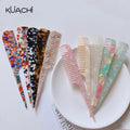 Wholesale Korean Simple Acetate Hair Comb Fashion Long Handle Pointed Tail Parting Comb Anti-Static Wide Tooth Comb