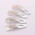 5cm Metal Hair Grips DIY Jewelry Snap Hair Clips