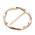 High Quality Slider Buckle Fashionable Women's T-shirt Knot Adjustable Metal Buckle Round Belt Scarf Adjuster