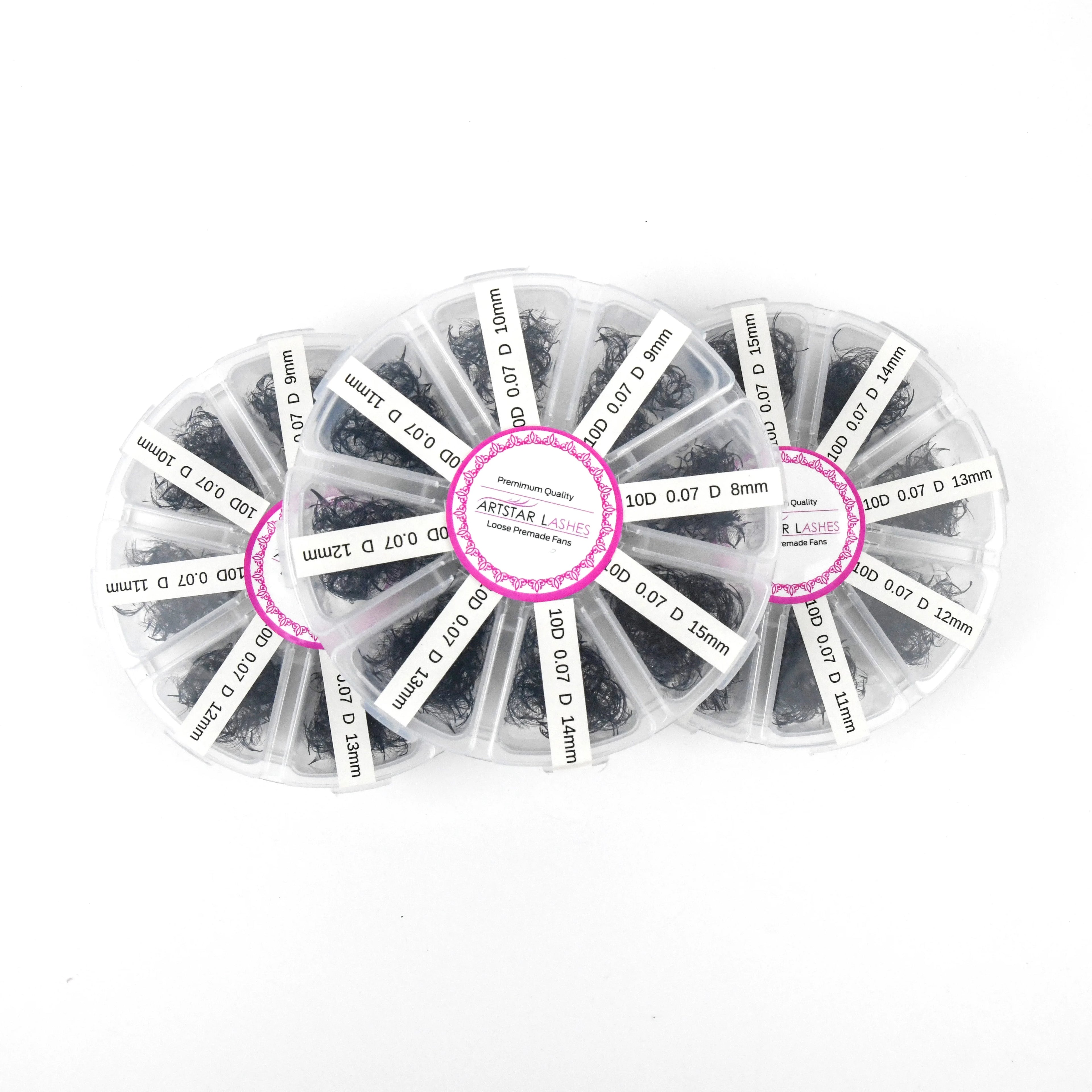 1600 Fans Loose Fans Premade Lashes Pointy Base Light Weight Premade Fans Eyelashes 3D-20D