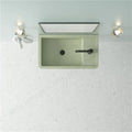 MEIYANI Rectangular Shape Wall Hanging Artificial Stone Wash Basin