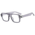 STORY STY3754N Fashion Square Transparent Anti Blue Light Glasses Men's Driving Sunglasses Outdoor Flat Top Leopard Sunglasses