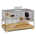 's Latest Luxury Clear Glass and Metal Multifunctional Large Hamster Cage