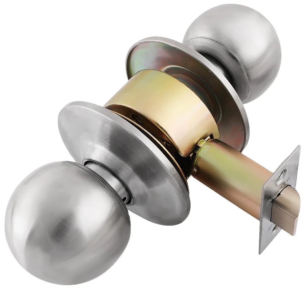 Roeasy Modern Passage Door Locks for Bedrooms Bathrooms Kitchens Hotels in Black Furniture Lock Without No Classroom Lock