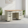 Steel Frame Comfortable Office Computer Desk with Locking Drawers