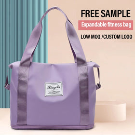 Wholesale Waterproof Nylon Gym Sports Bag Custom Women's Weekend Bag Fitness Travel Bag