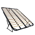Hot Sale Modern Foldable Metal Folding Wooden Slat Queen Bed Frame Designs VT-14.010