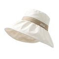 New Fashion Wide Brim UV Protect Summer Women's Bucket Sun Hat for Beach