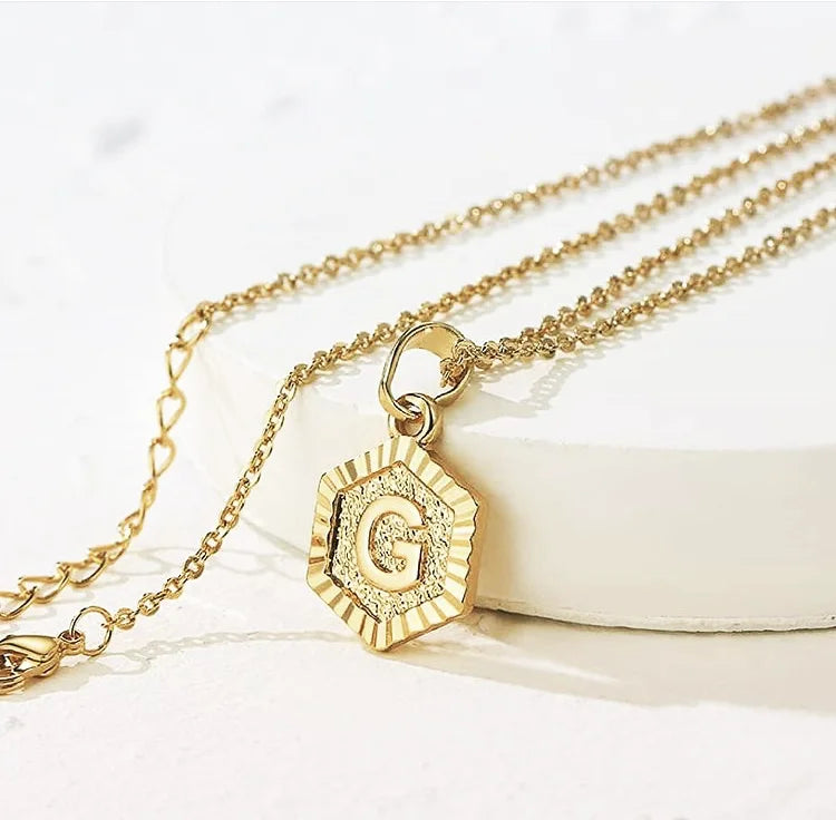 BMZ 2026 New Vintage Love Real Wholesale-price 26 Initial Letters Almost Same Best Quality Gold Filled Necklace Pendant