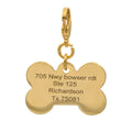 Customized Name Information Gold Dog Heart Tags Pendant ID Necklace Charms with Good Quality Pet Accessories