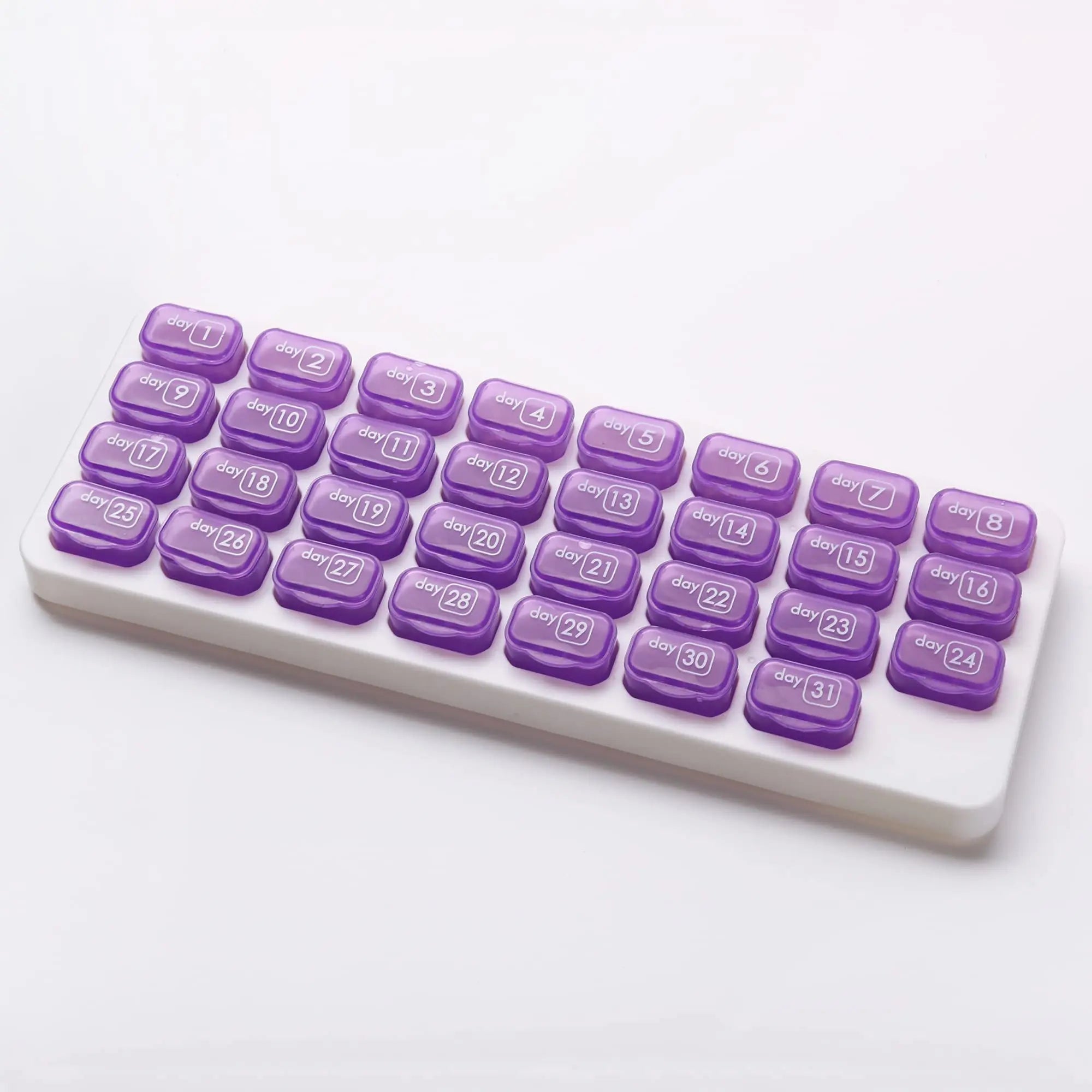 OME P5226 Monthly Compartments Pill Organizer 31 Day Storage Box for Medicine Vitamin Tablet Holder Case