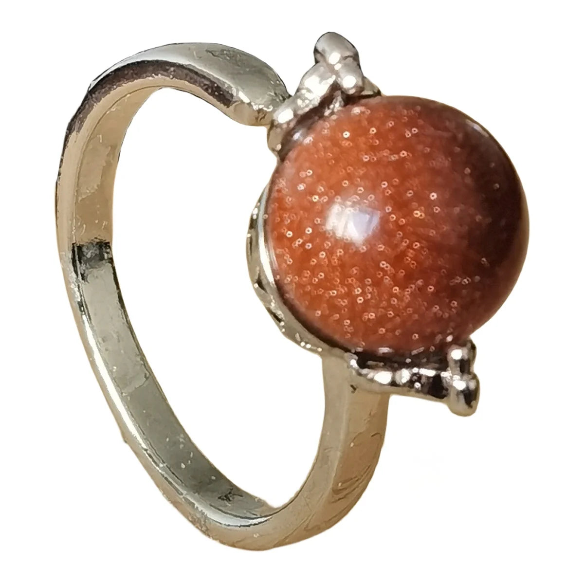 Jewelry Accessories for Women Fashion Trendy Goldstone Ring Ball Shape Open Ring Engagement Wedding Fine Jewelry
