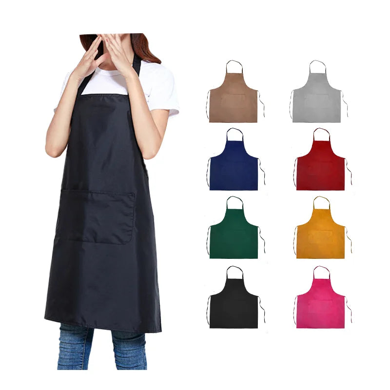 Good Quality Waterproof Pvc Kitchen Plastic Apron Women Men Aprons for Kitchen Coffee Shop