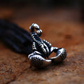 SS8-230P Steel Soldier Punk Style Scorpion Feather Animal Stainless Steel Chain Necklace Vintage Women Men Pendant Jewelry