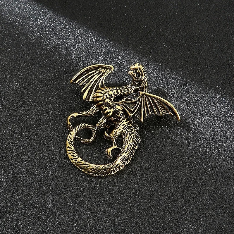 Light Luxury Men's Alloy Suit Crown Lion Brooch Wedding Engagement Gift Costume Accessories Eagle Deer Head Host