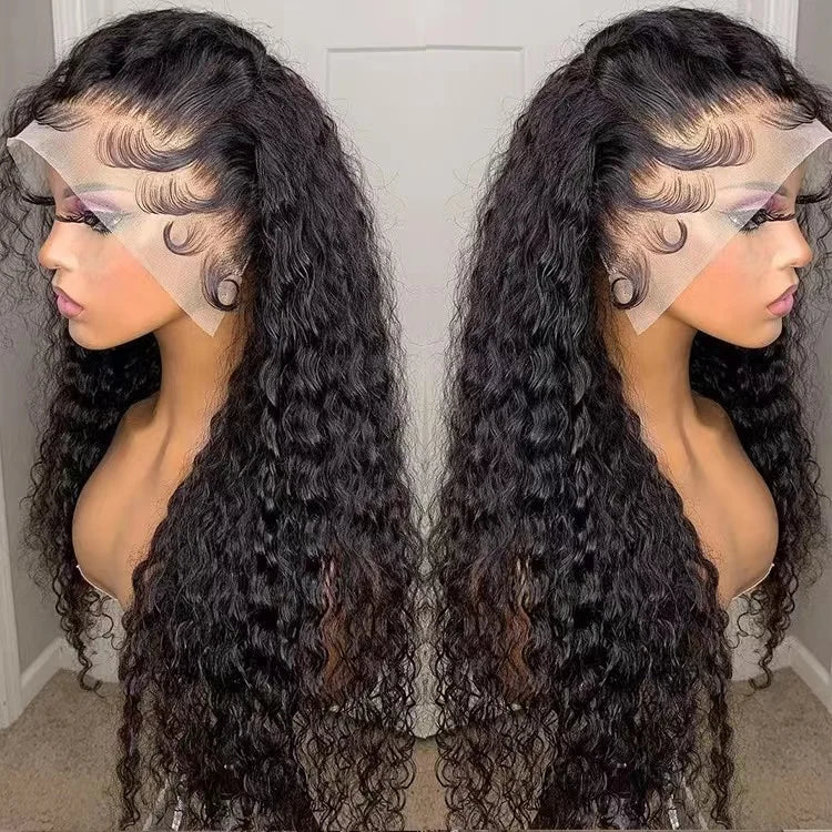 Hot Vietnamese Water Wave Wig 4x4 5x5 Lace Closure Wig 13x4 13x6 Frontal Lace Burmese Curly Human Hair Wig Lace Front for Women