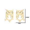 Wholesale Tiny Coconut Owl Charm Stainless Steel Stud Earrings Jewelry Earring Women Earrings Supplier