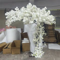 White Faux Indoor Sakura Blossoms Artificial Trees Centerpieces Wedding Party Cherry Blossom Tree for Wedding Table
