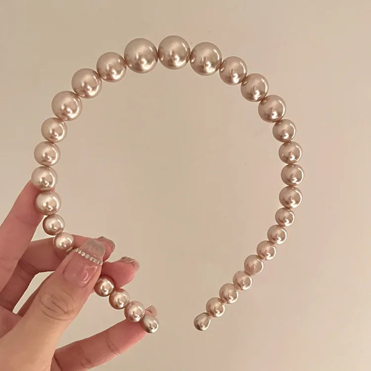 IVANHOE Wholesale Luxury Pearl Bead Headband Handmade Fashion Full Accessories Elegant Girl Headband