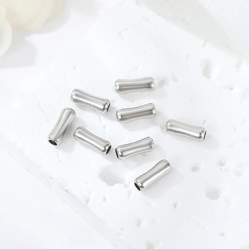 Wholesale DIY Jewelry Findings Bracelet Beads Brass Bamboo Spacer Beads Jewelry Making Charms