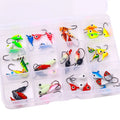 48pcs/set New Type Wholesale Winter Fishing Small Colorful Lure Glowing Raindrop Ice Jigs Head Set in Tackle Box Set