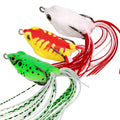 GUOSONG New OEM 4g5g8g Realistic 3D Rubber Soft Frog Fishing Lures Snakeheaded Fish Surface Soft Frog Lure